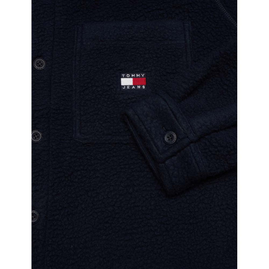 Tommy Hilfiger Ανδρικό πουκάμισο Badge Casual Teddy Fleece Overshirt